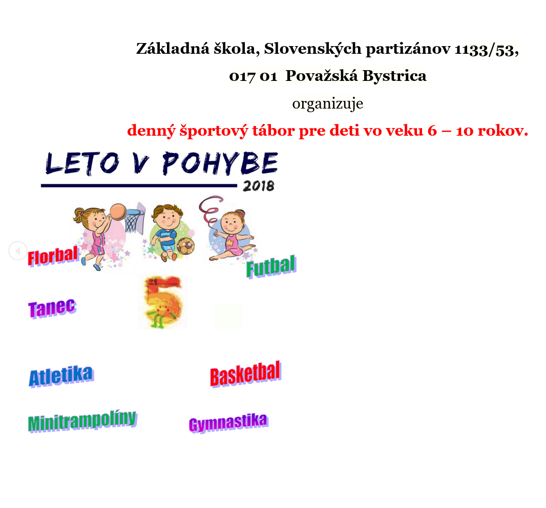 Fotogaléria Denný športový tábor (1) Denný športový tábor